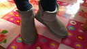 ZHR冬季雪地靴女短筒网红平底短靴女百搭靴子不易滑加绒加厚保暖棉鞋 卡其色 36 实拍图