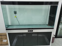 汉霸超白玻璃鱼缸 生态底滤循环系统 鱼缸客厅 家用智能懒人 水族箱 银+黑 靠墙款1.5米长x40cm宽x75cm+80cm高 实拍图
