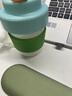 chakolab咖啡杯有机陶瓷内胆保冷保温杯女不锈钢便携迷你可爱户外随行水杯 椰青冷萃420ml 实拍图