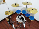阿萨娜丝（Asanasi）Asanasi哑鼓套装架子鼓五鼓组哑鼓垫练习器爵士鼓打击板踩镲底鼓 蓝色五鼓四镲+赠品 实拍图