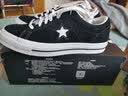 Converse匡威 One\/All Star 经典黑白翻毛皮男女鞋休闲运动板鞋 158369C 41 实拍图