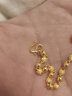 赛菲尔 黄金手链女足金一光一砂转运珠磨砂光面圆珠手链礼物 约6.28克 约17cm（工费170元） 实拍图