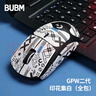 BUBM gpw2罗技鼠标防滑贴狗屁王二/三代贴纸吸汗防滑防刮贴电竞游戏鼠标贴GPW2/3代蜥蜴皮全包白色印花 实拍图