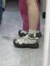 骆驼（CAMEL）丑萌鞋女时尚厚底潮流拼接运动鞋户外登山鞋 L24A469693 米/银/咖 36 实拍图