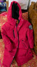 雪中飞【蓄热】童装儿童羽绒服男童女童纯色中大童拼接羽绒服红色120cm 实拍图