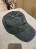 目丸帽子男潮软顶水洗牛仔棒球帽男显脸小秋季休闲百搭韩版鸭舌帽男款 1#灰色-字母 标准码 可调节 实拍图