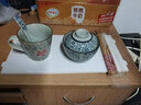 和风四季浅田釉下彩陶瓷碗日式餐具家用盖碗汤碗蒸碗泡饭碗餐厅摆台餐具 4.5英寸小号青花盖碗+小瓷勺 实拍图