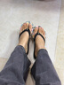 迪卡侬拖鞋女夏款人字拖外穿防滑懒人鞋迷踪花园 39.5-4907525 实拍图