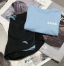 安踏（ANTA）速干运动套装 女夏季防走光训练运动服中考体测跑步瑜伽服两件套 【速干防走光A款】冰凉蓝/黑-4 XS/女155 实拍图
