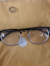 千娱斯文半框眼镜男款高颜值可配度数近视镜百搭防蓝光平光镜框架 潮酷黑银 左右眼300度 实拍图