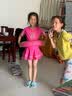 李宁（LI-NING）儿童泳衣连体游泳衣公主女童韩国裙式防晒泳装58 粉色150 实拍图