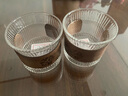 忆壶茶（YIHUTEA）茶杯玻璃品杯家用品茗杯防烫玻璃杯子功夫主人杯喝茶水杯 150ML竖纹杯2只装 实拍图