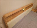 EON HOME床 北欧实木床双人床主卧储物大婚床夜灯充电软靠床 软靠床+床头柜*2+乳胶弹簧床垫 1.8*2.0米(大板框架款) 实拍图