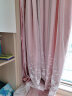 诺罗 窗帘粉色韩式公主风儿童女孩卧室遮光挂钩款网红款双层布纱一体 布纱一体幸运草粉色四爪钩款 宽3米*高2.5米/1片（杆另买） 实拍图