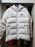 斐乐（FILA） 羽绒服男装冬季保暖连帽运动休闲长袖加厚外套开衫男装上衣 标准白-WT XL 180/100A 实拍图
