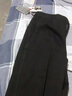 啄木鸟100%纯棉男裤秋冬季新款男士商务休闲裤宽松直筒中年爸爸装长裤子 黑色 31 ( 腰围 2尺4 ) 实拍图
