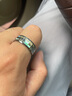 飒雅 戒指男潮食指男款尾戒子指环钨金镶贝壳海洋风彩贝时尚饰品男戒 23号、24号 实拍图