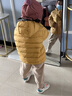 鸭鸭（YAYA）儿童轻薄羽绒服短款小童中大童连帽男女童2023秋冬洋气童装外套 黄色 110 实拍图