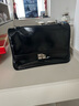 西木汀 苏芮琪同款 少年派 牛皮链条托特包大容量单肩通勤质感斜挎包 深邃黑大号 无规格 实拍图