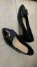 红蜻蜓时尚方扣通勤高跟鞋女士单鞋气质优雅粗跟女鞋 WLB33095黑色37 实拍图