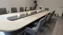 大型会议桌会议室长方形高端实木皮会议桌高档椭圆形办公台长条桌 颜色尺寸可定制（联系客服） 实拍图