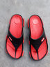 回力（Warrior）人字拖鞋男士沙滩鞋轻便舒适塑胶男鞋颗粒按摩拖鞋男 红色 41 实拍图