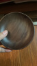 黑胡桃圆形点心碟 日式木盘 零食水果盘 早餐木碟 出口碟 15cm整木4个装 实拍图