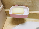 集物巷子 免打孔肥皂盒 粘贴式沥水香皂盒浴室卫生间置物架壁挂式 4个装 实拍图