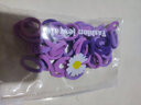 千宝莱儿童发圈皮筋弹性好扎头发头绳女韩版可爱毛巾圈发绳发饰女 1#梦幻紫色（50根装） 实拍图