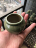 景青小花盆陶瓷多肉控型拇指盆简约创意个性透气桌面迷你可爱 ZY拇指绿冰裂-小缸陶瓷 小 实拍图