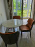 屹龙洽谈桌椅组合岩板阳台桌椅小圆桌子休闲接待桌椅奶茶店咖啡厅桌椅 一桌三椅【直径90】颜色备注 实拍图