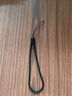 硅胶麻花纯色编织手机挂绳挂链通用百搭简约短长款防丢腕带手提 纯色麻花挂绳【经典黑】 实拍图
