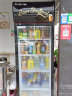 【送货入户】雪花（SNOWFLK）冷藏展示柜便利店冰箱保鲜饮料冷柜陈列柜商用立式冰柜立式冷藏柜 （环温25℃以下使用）260升单门直冷（黑红款） 实拍图