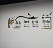 茂语公司企业文化办公会议室墙面装饰背景墙激励志标语文字3d立体贴纸形象墙定制 0042横版-整套态度细节（金镜+黑色） 中号（宽2.0米 高0.59米） 实拍图