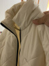 鸿星尔克色彩博物馆丨棉服男士冬季加厚保暖棉衣运动休闲外套 冰川白 L 实拍图