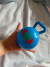 费雪（Fisher-Price）婴儿手抓摇铃球拍拍球小球宝宝充气橡胶皮球 4寸手柄铃铛F0517 蓝色 实拍图