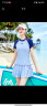 李宁（LI-NING）泳衣女士分体裙式游泳衣遮肚显瘦休闲保守温泉泳装507 蓝色 XL  实拍图