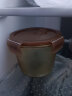 希乐扣琥珀色玻璃汤碗汤杯带盖密封保鲜盒女微波炉耐高温保鲜盒收纳整理 琥珀色汤杯 实拍图