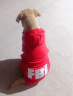 小不点狗狗衣服FBI 大狗衣服秋冬装 中大型犬宠物服装金毛萨摩拉布拉多 FBI加厚款-红色 XL-胸围100 背长70（适合55-70斤中大） 实拍图