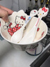 五和（WUHE）儿童碗餐具套装宝宝碗勺卡通碗勺家用吃饭辅食碗库洛米奥特曼饭碗 红色凯蒂猫深碗550ml+勺 实拍图