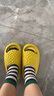 暖之缘榴莲拖鞋男夏外穿新款搞怪EVA厚底防滑室内家居踩屎感凉拖鞋男士 金枕黄 38-39 (适合37-38码) 实拍图