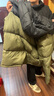 骆驼火山羽绒服1.0情侣男女加厚防极寒鸭绒面包服外套冬季城市轻户外 深榄绿/幻影黑，男款 XL 实拍图