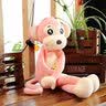 吉娅乔（Ghiaccio）贝贝猴毛绒玩具公仔小猴子软抱枕新款可爱布娃娃毛绒公仔 粉红色（有色差） 40CM 实拍图