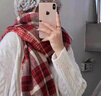 缔晶情侣围巾冬季款一对围脖男士高档生日礼物送男生高级小众实用 A2400情侣款格子围巾-礼盒装 晒单实拍图