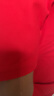 立蒙（LIMENG）珠地棉短袖T恤男士纯色保罗衫全棉翻领大码t袖衫潮 大红 175 实拍图