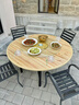 拜浦实木餐桌家用小户型农村吃饭圆桌子带转盘折叠10人15人简易大排档 【杉木】创意圆桌+转盘+桌腿 1.4米 【适用10-11人】送货上门 实拍图