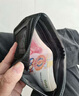 ANDSEEYOU品牌 竖款大容量卡包 牛皮短款钱包潮男证件包真皮皮夹多功能手包 黑色 实拍图