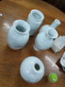 隆贺 景德镇陶瓷器小花瓶花插家居装饰客厅摆件婚庆插花瓶台面工艺品 雪景直筒 不带底座 实拍图