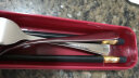 学生筷子勺子套装便携式餐具三件套创意可爱儿童盒叉子不锈钢成人 红色便携餐具筷叉勺3件套 实拍图