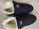 布瑞京冬季纯羊毛男棉鞋老北京布鞋东北保暖中老年爸爸鞋防滑软底棉鞋男 黑色男款 40 实拍图